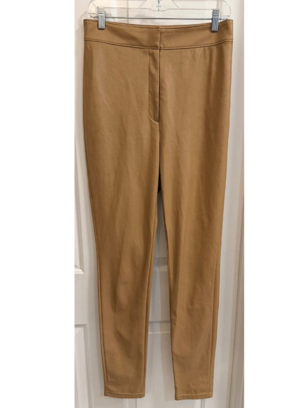 Aritzia Babaton Camel Vegan Leather Pants 10